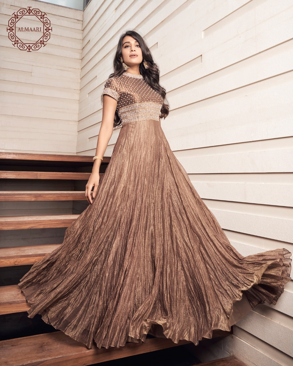 Shop Brown Gown Online For Women at Best Price Almaari By Pooja Patel Shop Brown Gown Online For Women at Best Price Almaari By Pooja Patel