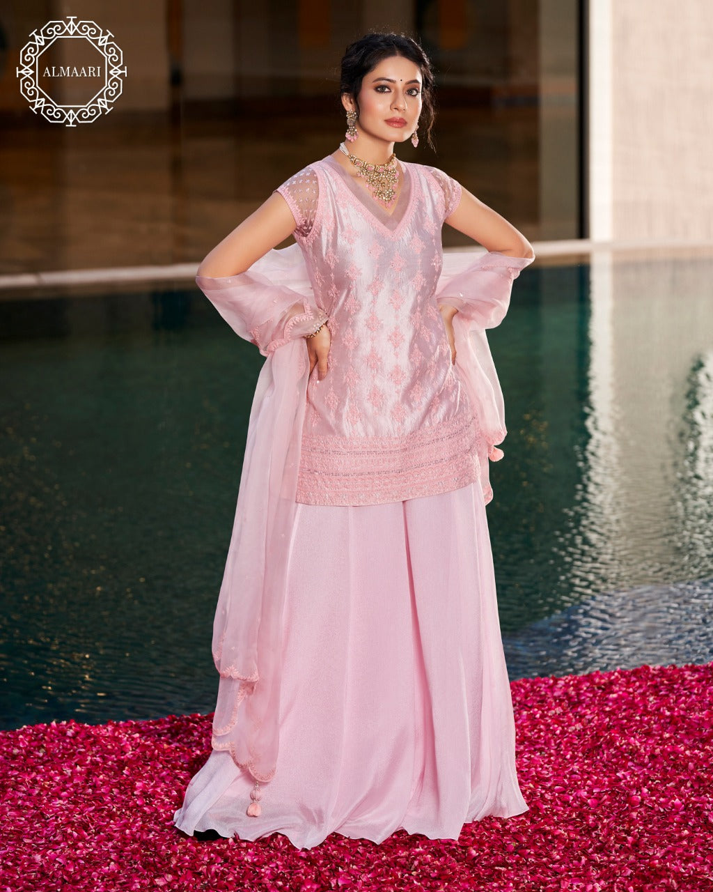 Buy Pink Sharara Suit For Women Online in India 2025 – Almaari By Pooja  Patel