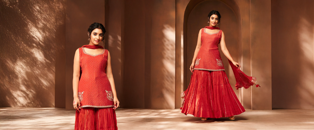 The Timeless Allure of Red Shararas: A Statement of Tradition & Modern Grace