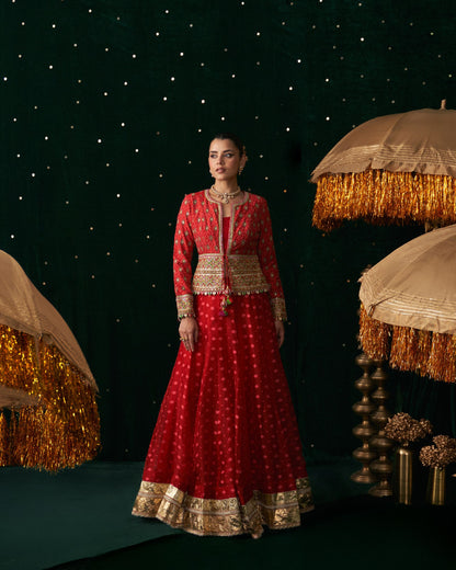 Maracus Lehenga with jacket