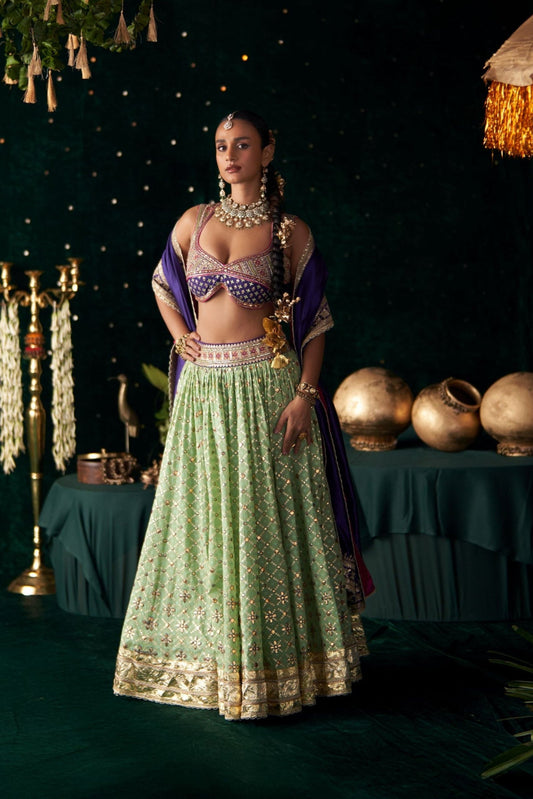 Shankh Lehenga Set