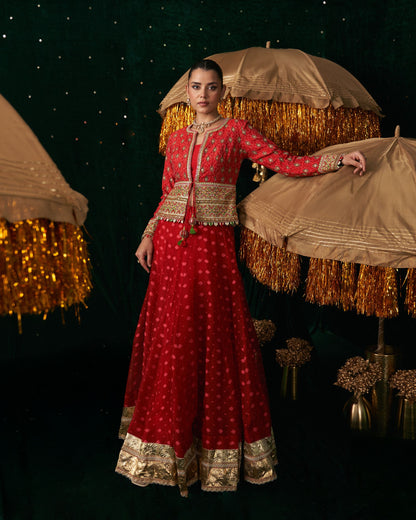 Maracus Lehenga with jacket