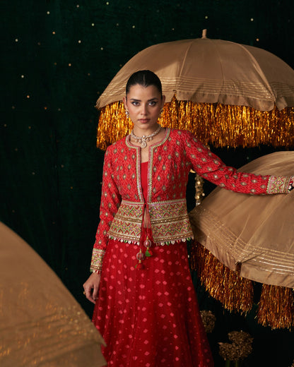 Maracus Lehenga with jacket