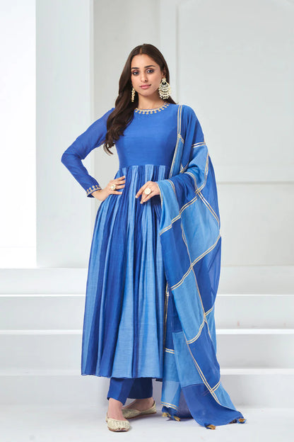 Ankita Parbhakar in Sky Blue-Aqua Blue Anarkali