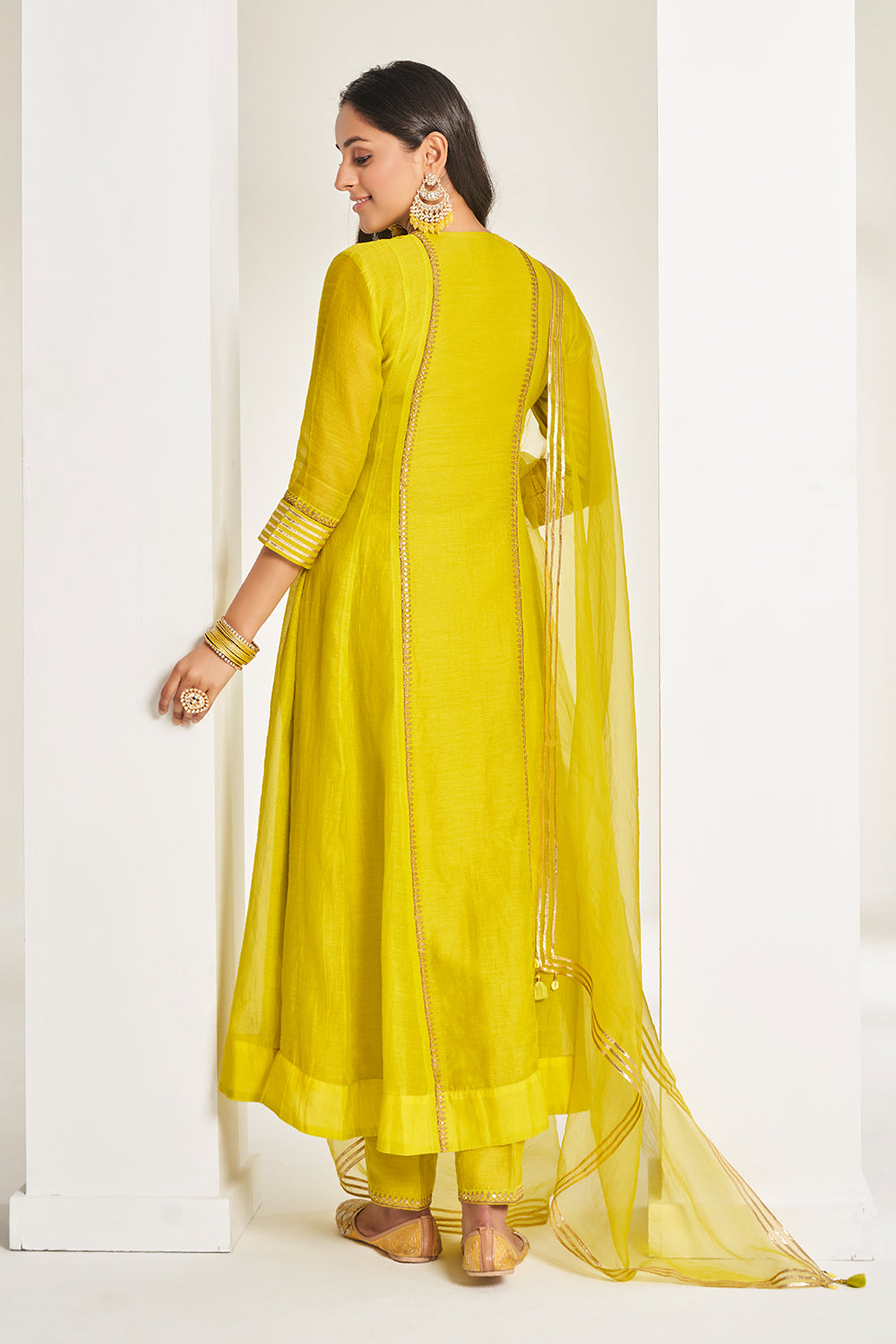 Megha Seehra & Kamiya Jani in Yellow Kurta set