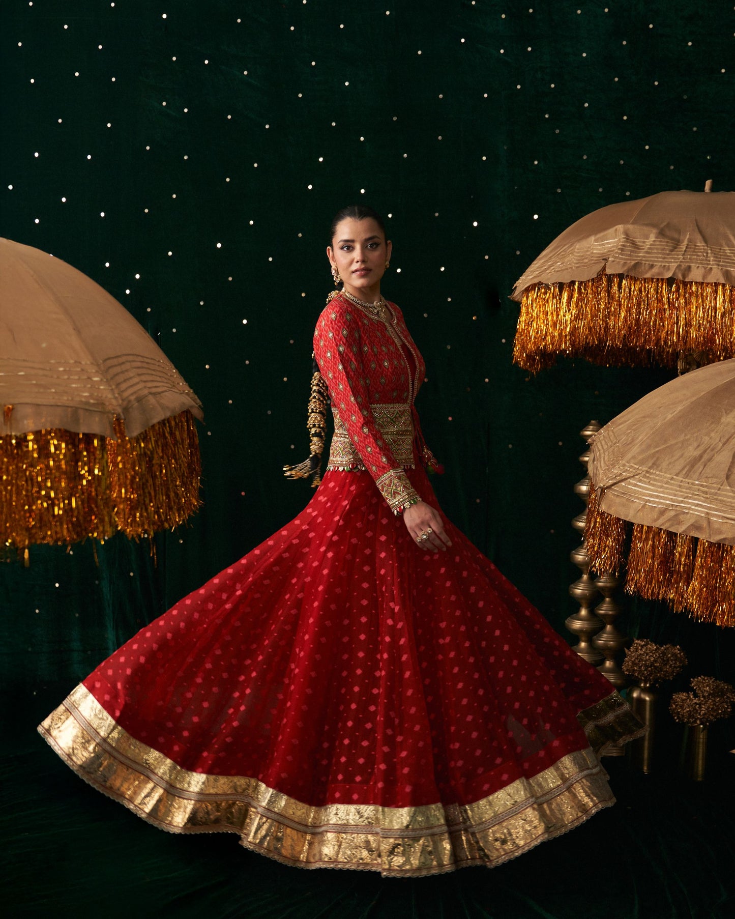 Maracus Lehenga with jacket