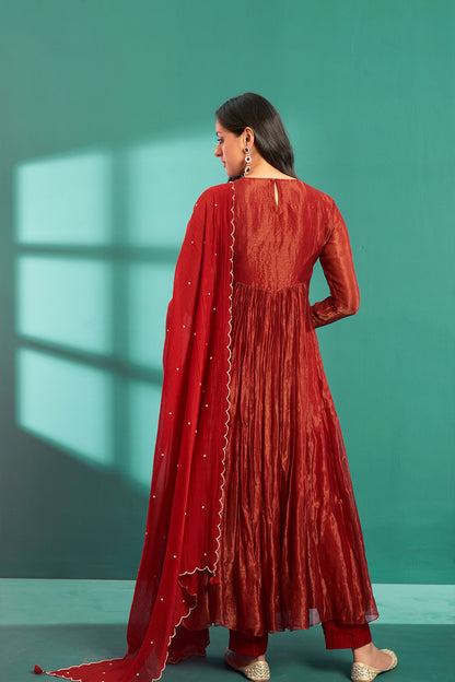 Crimson Anarkali