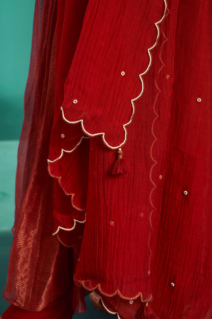 Crimson Anarkali