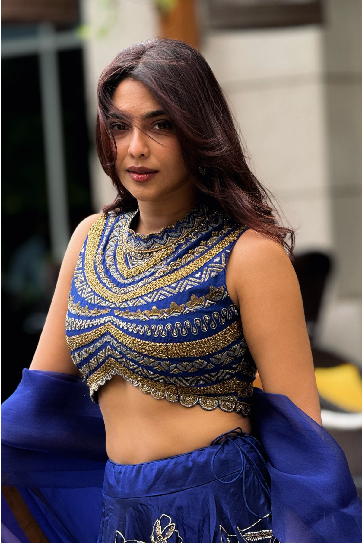 Aishwarya Lekshmi in Rohiniya Lehenga set