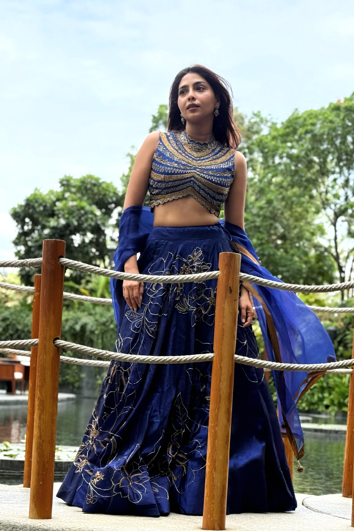 Aishwarya Lekshmi in Rohiniya Lehenga set