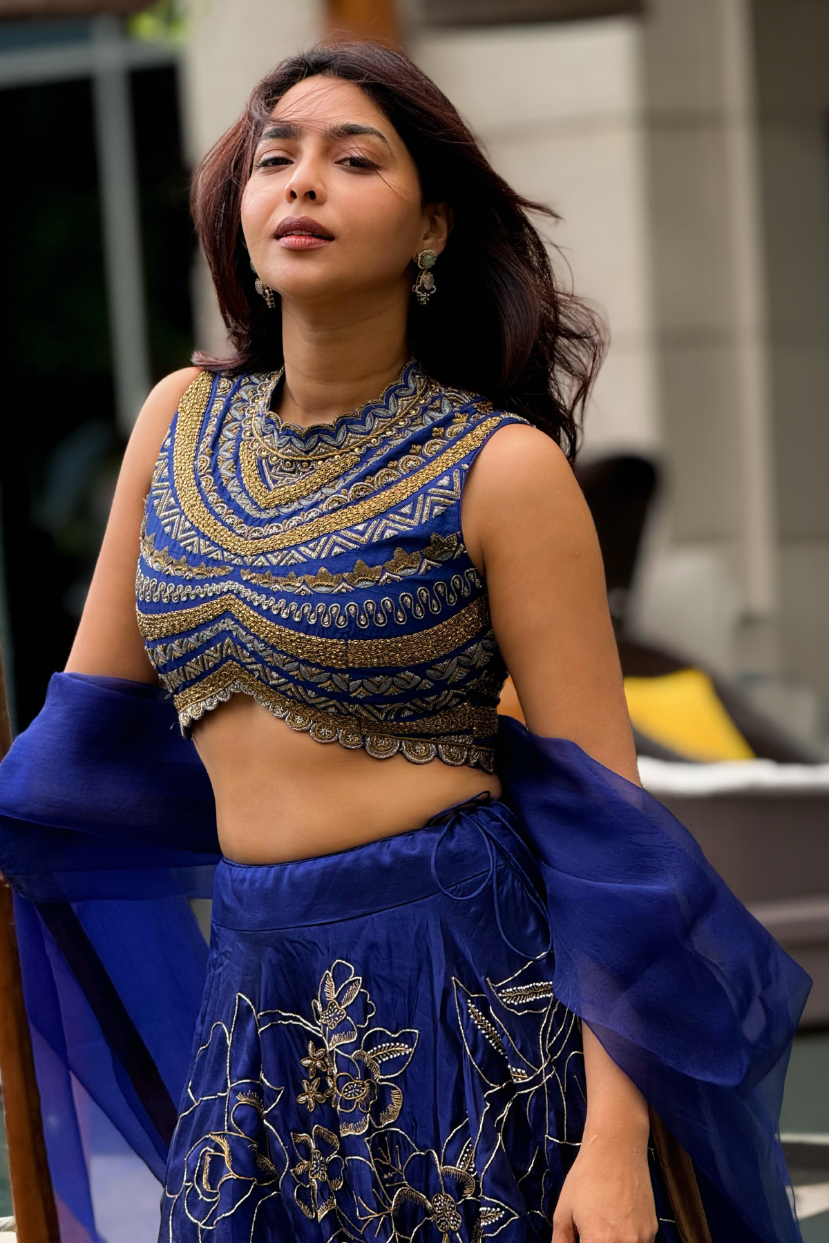 Aishwarya Lekshmi in Rohiniya Lehenga set