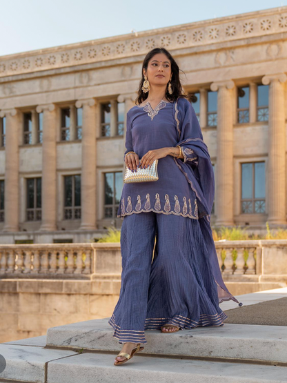 Gauhar Khan in Light Purple Sharara