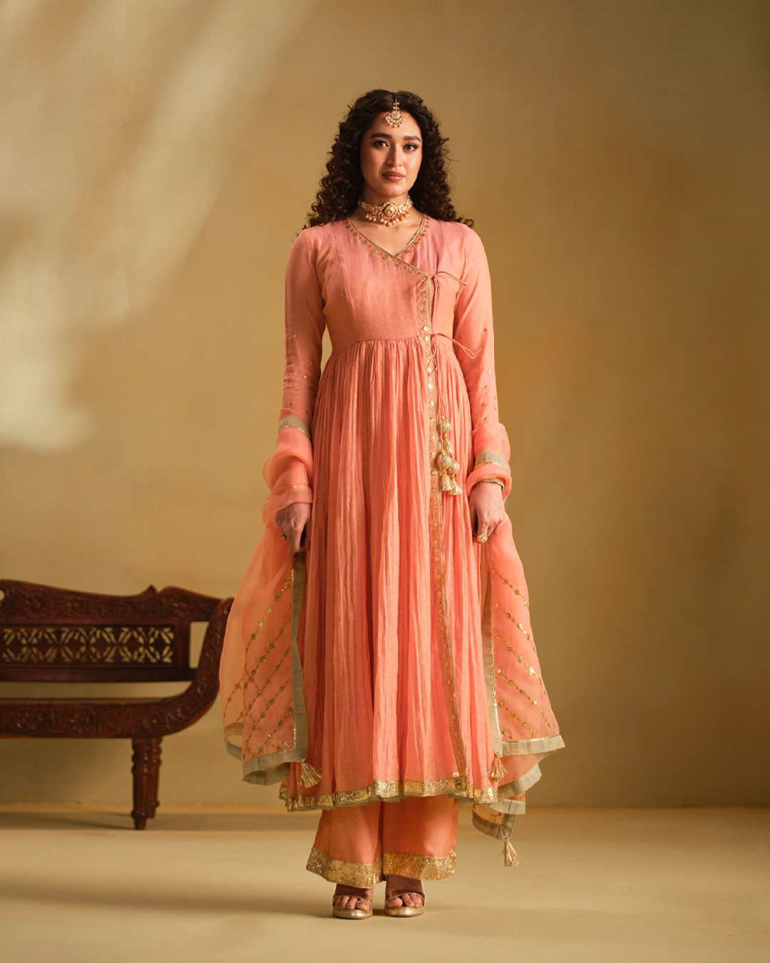 Shivani Raghuvanshi in Sarvya Angrakha Set