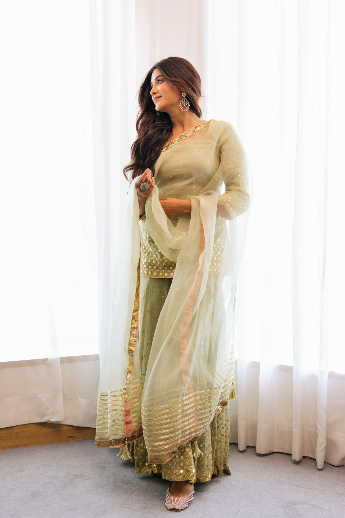 Nikita Kaur Divya Sharara Set