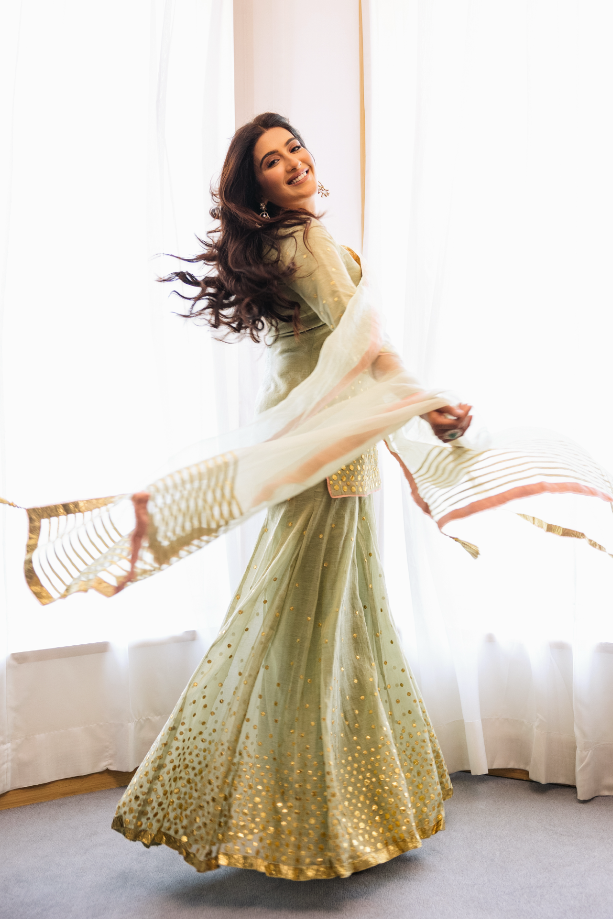 Nikita Kaur Divya Sharara Set