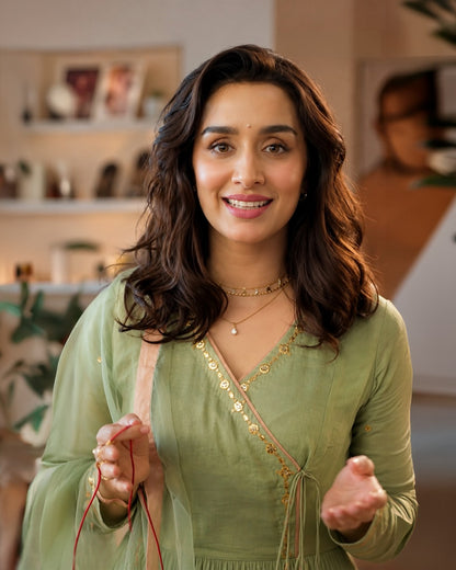 Shraddha Kapoor in Sarvya Angrakha Set