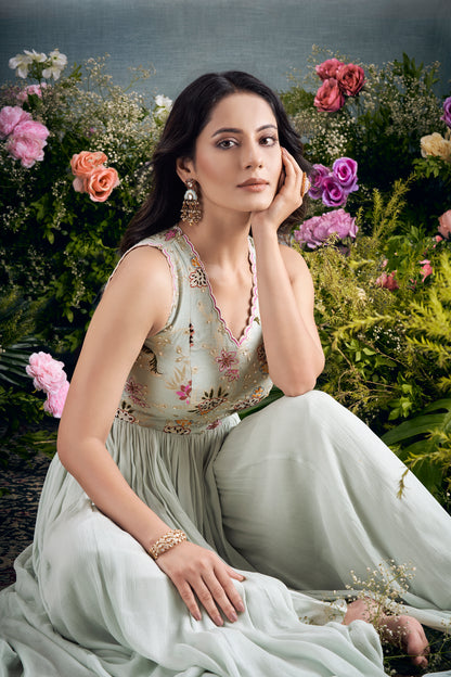 Mint Dress with pants