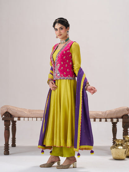 Phulkari Jacket Set