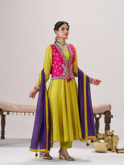 Phulkari Jacket Set